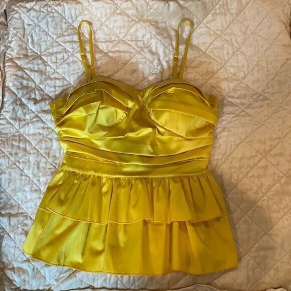 Karlie Tops - NWT Bustier Top Yellow Karlie Size Small